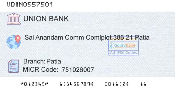 Union Bank Of India PatiaBranch 