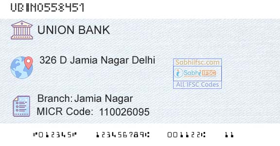 Union Bank Of India Jamia NagarBranch 