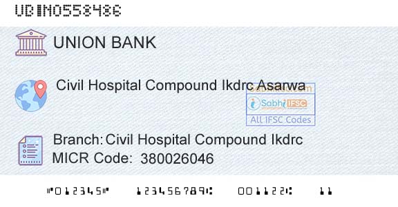 Union Bank Of India Civil Hospital Compound IkdrcBranch 