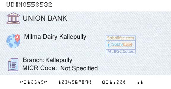 Union Bank Of India KallepullyBranch 