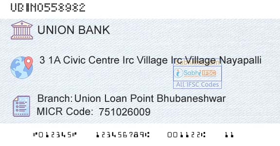 Union Bank Of India Union Loan Point BhubaneshwarBranch 