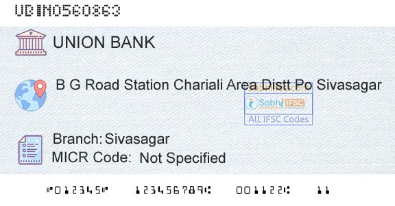 Union Bank Of India SivasagarBranch 