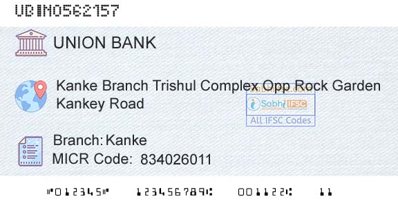 Union Bank Of India KankeBranch 