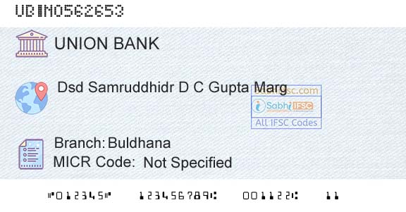 Union Bank Of India BuldhanaBranch 