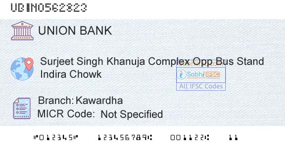 Union Bank Of India KawardhaBranch 