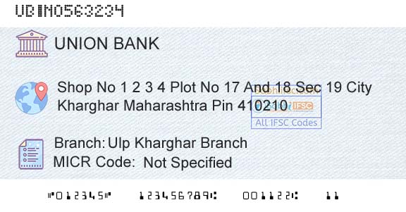Union Bank Of India Ulp Kharghar BranchBranch 
