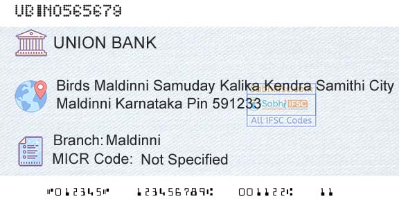 Union Bank Of India MaldinniBranch 