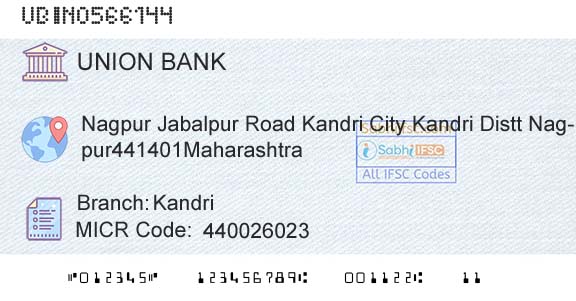 Union Bank Of India KandriBranch 