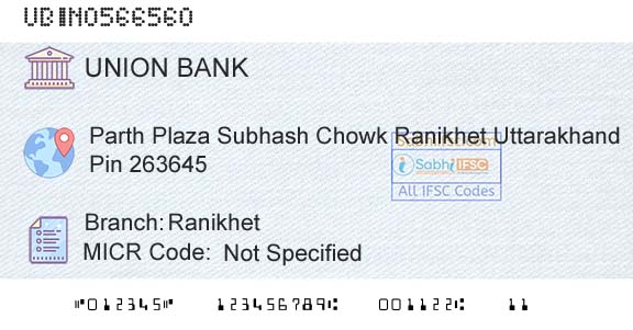 Union Bank Of India RanikhetBranch 