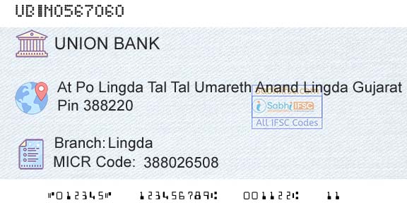 Union Bank Of India LingdaBranch 