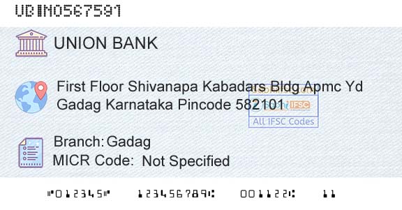 Union Bank Of India GadagBranch 