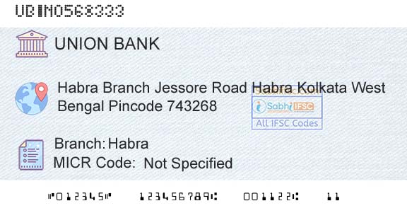 Union Bank Of India HabraBranch 