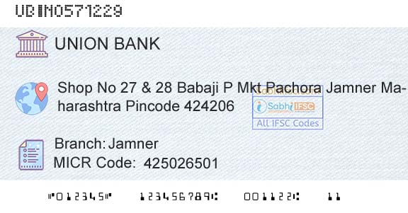 Union Bank Of India JamnerBranch 