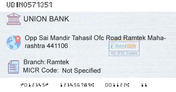Union Bank Of India RamtekBranch 