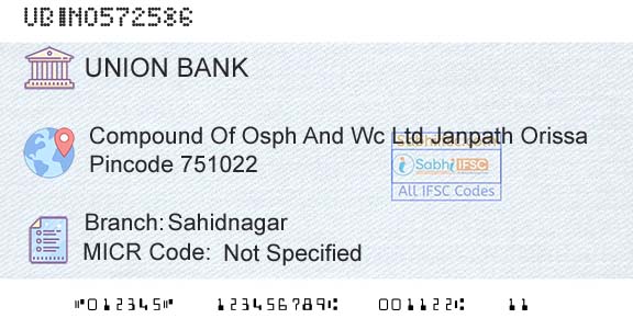 Union Bank Of India SahidnagarBranch 