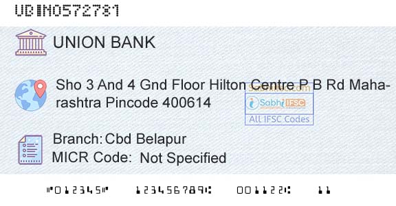 Union Bank Of India Cbd BelapurBranch 
