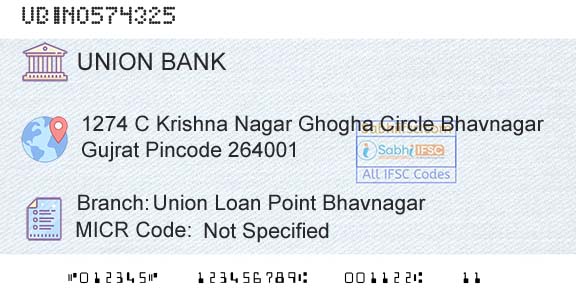 Union Bank Of India Union Loan Point BhavnagarBranch 