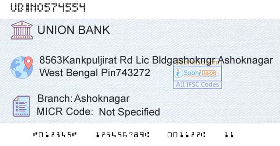 Union Bank Of India AshoknagarBranch 