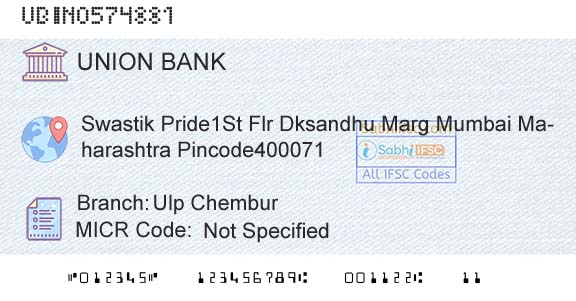 Union Bank Of India Ulp ChemburBranch 