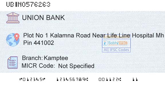 Union Bank Of India KampteeBranch 