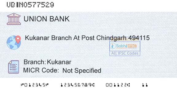 Union Bank Of India KukanarBranch 