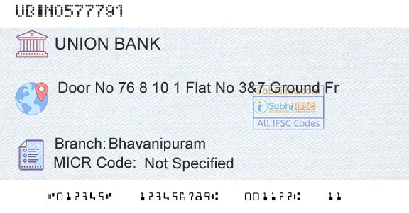 Union Bank Of India BhavanipuramBranch 