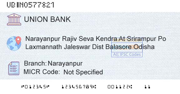 Union Bank Of India NarayanpurBranch 