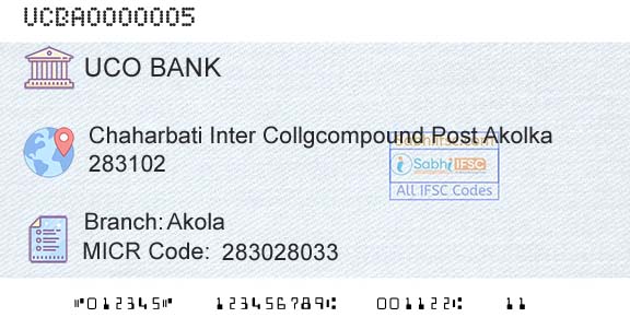 Uco Bank AkolaBranch 