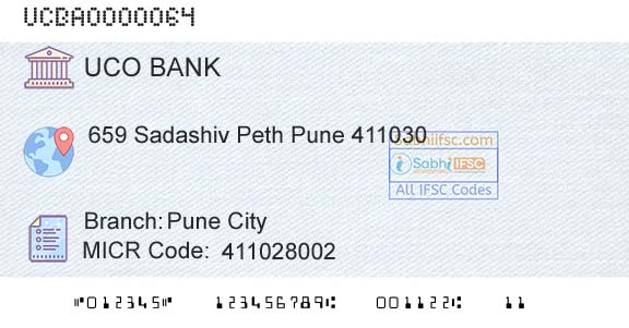 Uco Bank Pune CityBranch 