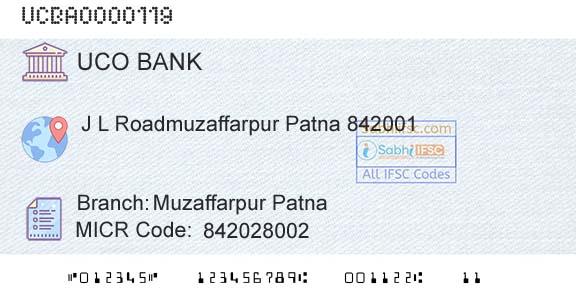Uco Bank Muzaffarpur PatnaBranch 