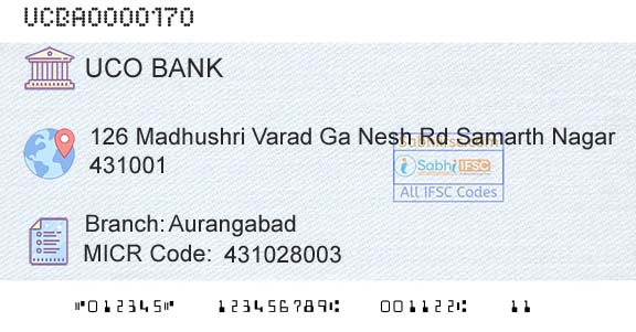 Uco Bank AurangabadBranch 