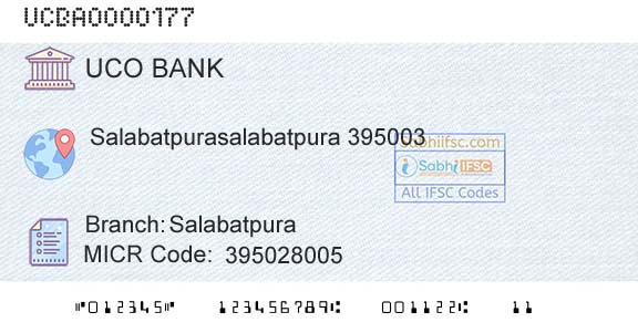 Uco Bank SalabatpuraBranch 