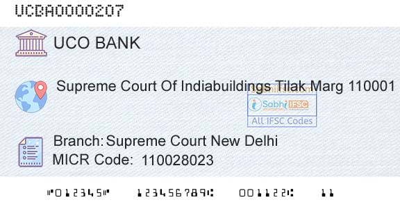 Uco Bank Supreme Court New DelhiBranch 