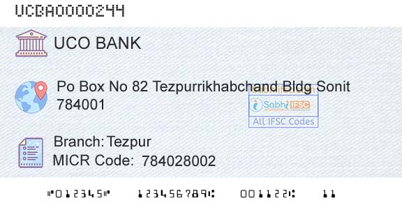 Uco Bank TezpurBranch 