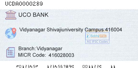 Uco Bank VidyanagarBranch 