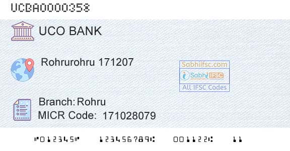 Uco Bank RohruBranch 