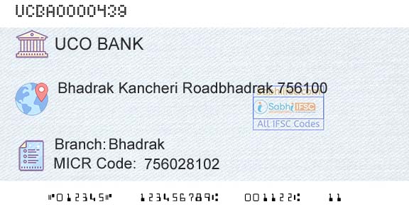 Uco Bank BhadrakBranch 
