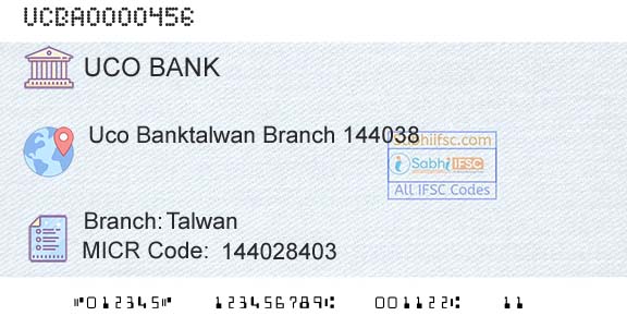 Uco Bank TalwanBranch 