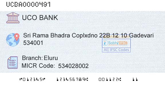 Uco Bank EluruBranch 