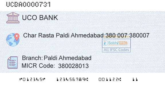 Uco Bank Paldi AhmedabadBranch 