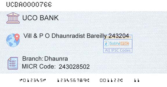Uco Bank DhaunraBranch 