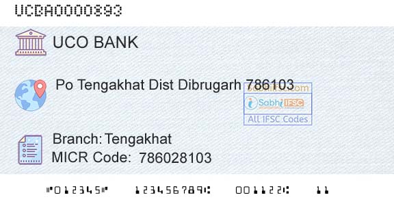 Uco Bank TengakhatBranch 