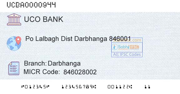 Uco Bank DarbhangaBranch 