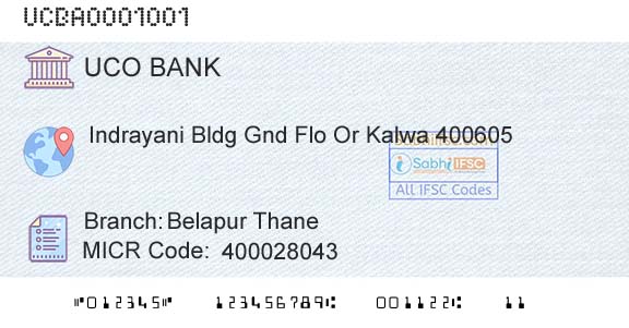 Uco Bank Belapur ThaneBranch 