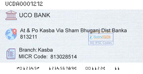 Uco Bank KasbaBranch 