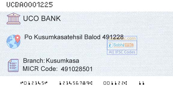 Uco Bank KusumkasaBranch 