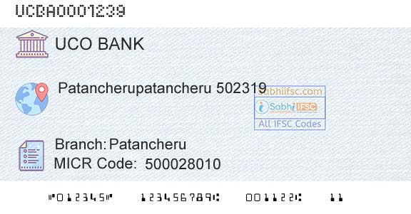 Uco Bank PatancheruBranch 