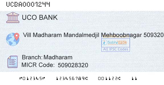 Uco Bank MadharamBranch 
