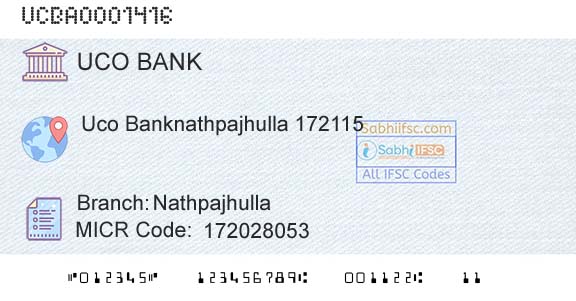 Uco Bank NathpajhullaBranch 