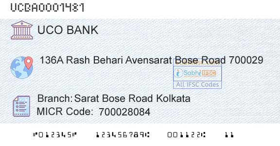 Uco Bank Sarat Bose Road KolkataBranch 